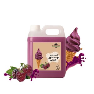 ايسكريم توت حساوي طبيعي 5 لتر