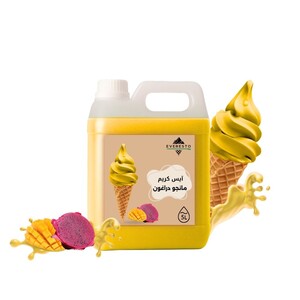 ايسكريم مانجو دراغون طبيعي 5 لتر