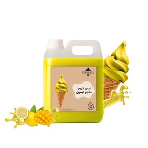 ايسكريم مانجو ليمون طبيعي 5 لتر